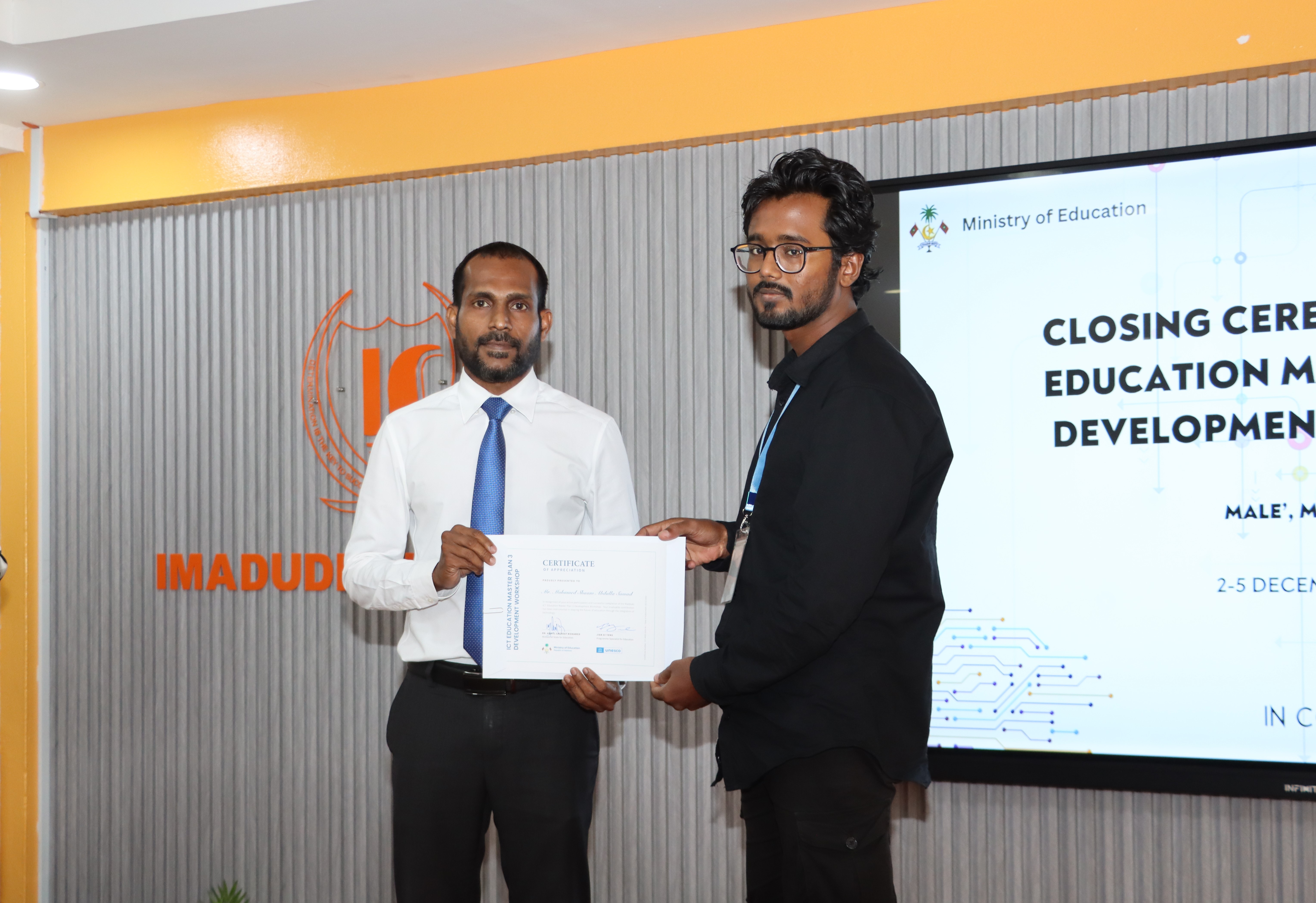 3 ވަނަ އައިސީޓީ މާސްޓަރ ޕްލޭން އެކުލަވާލުމުގެ ވޯކްޝޮޕް ނިންމުން