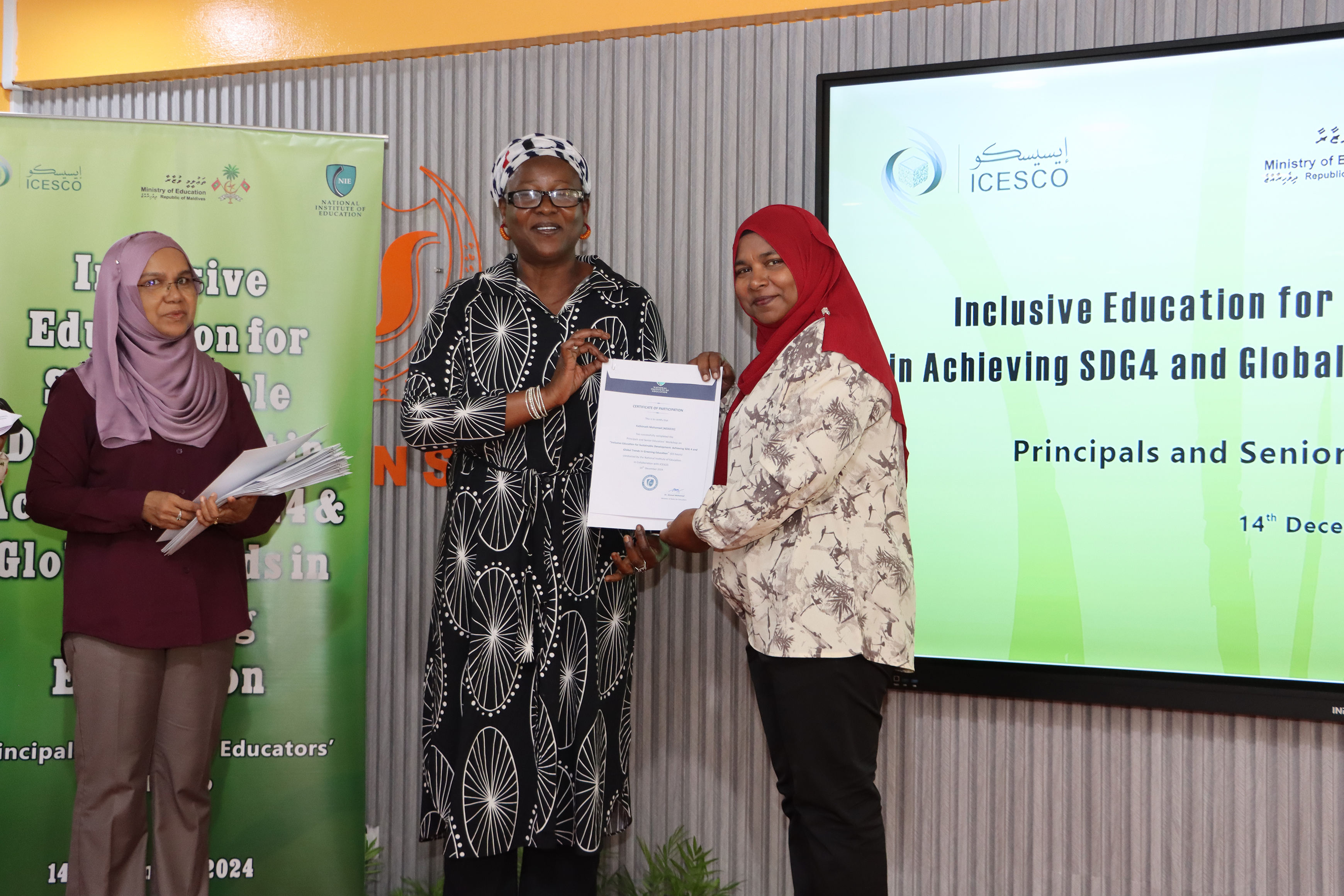 Workshop on Inclusive Education for Sustainable Development in Achieving SDG4 & Global Trends in Greening Education