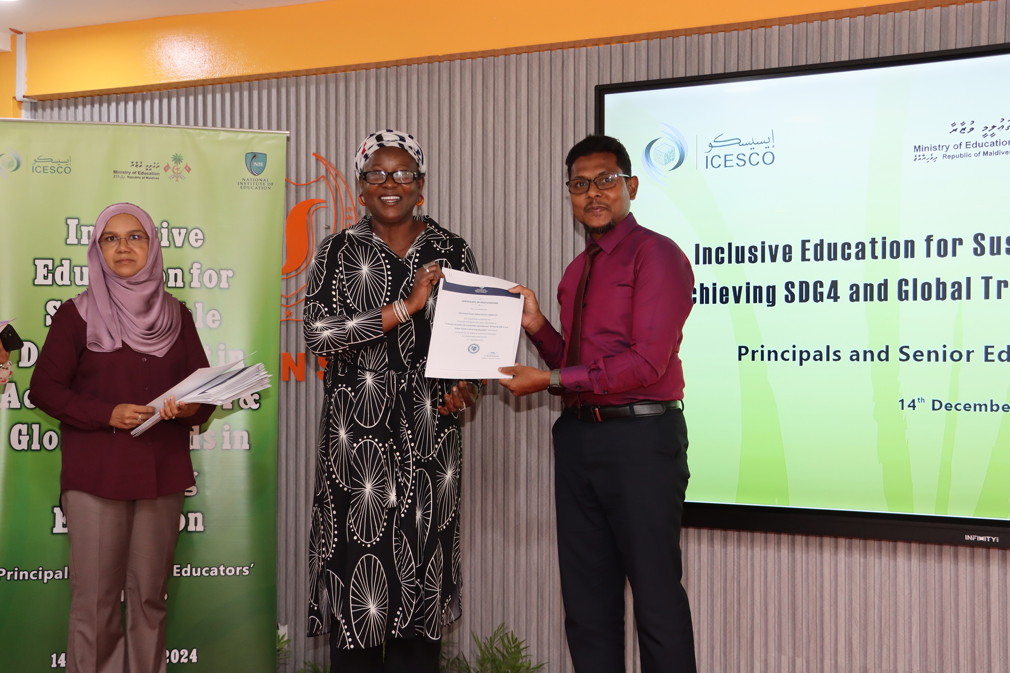 Workshop on Inclusive Education for Sustainable Development in Achieving SDG4 & Global Trends in Greening Education