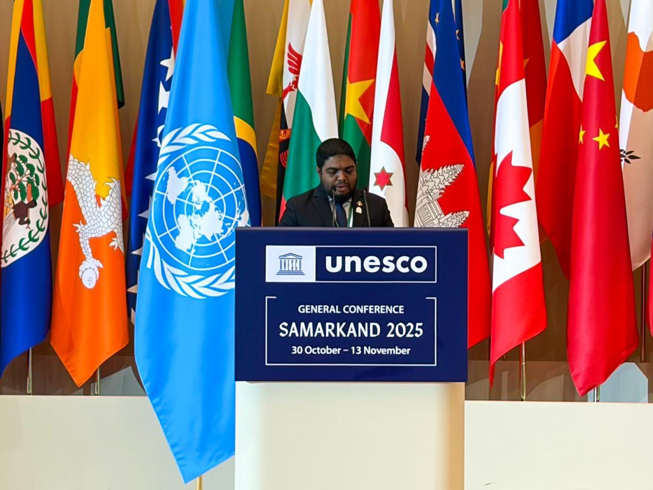 State Minister Dr. Ahmed Mohamed Delivers Maldives’ Country Statement at UNESCO General Conference